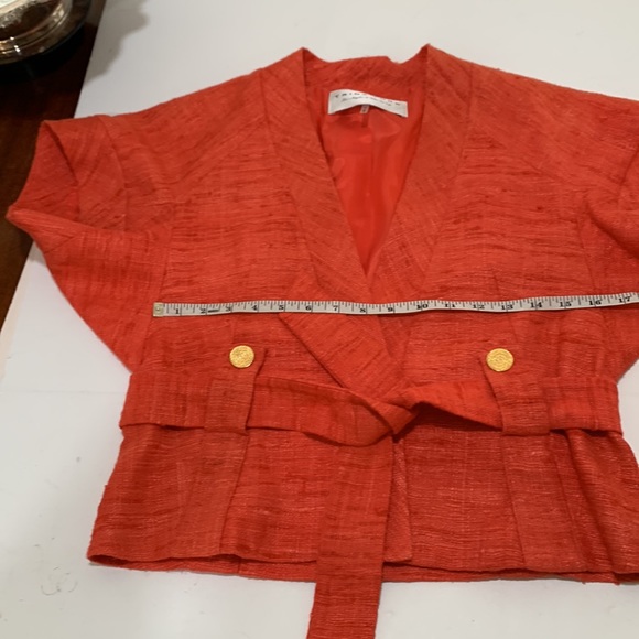 EUC Trina Turk Silk Orange Suit 4 - Picture 15 of 16